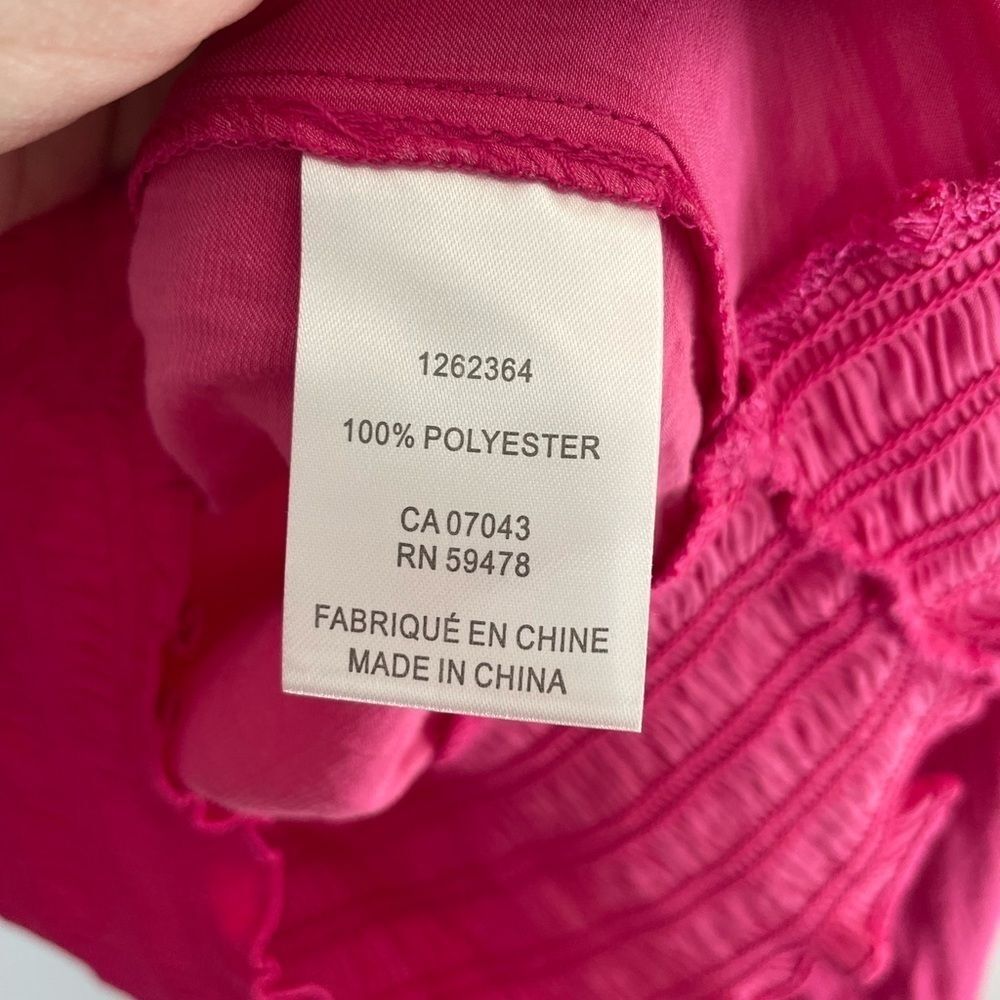 Rachel Zoe Fuchsia blouse with tie neck size XS NWOT - Picture 5 of 8